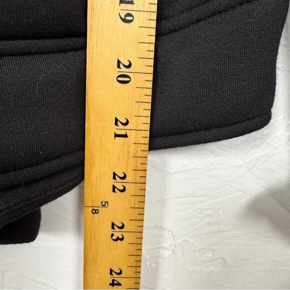 Athleta Black Westbound Sherpa Lined Jacket Womens L Classic Warm Coat Fall - Picture 8 of 8